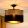 Brilagi - Candeeiro integrado ROYAL 1xE27/15W/230V diâmetro 40 cm preto/dourado