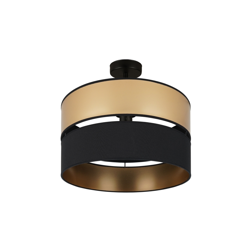 Brilagi - Candeeiro integrado ROYAL 1xE27/15W/230V diâmetro 40 cm preto/dourado