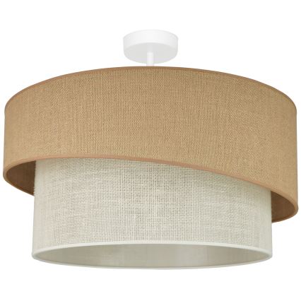 Brilagi - Candeeiro integrado SHINE 1xE27/15W/230V diâmetro 50 cm bege/creme