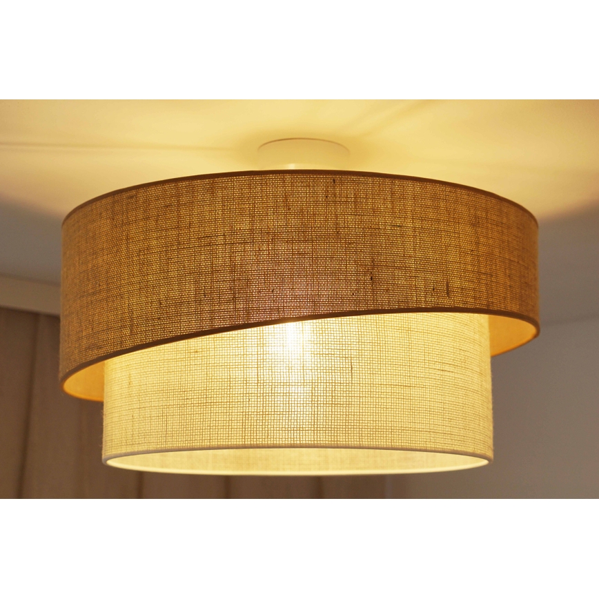 Brilagi - Candeeiro integrado SHINE 1xE27/15W/230V diâmetro 50 cm bege/creme