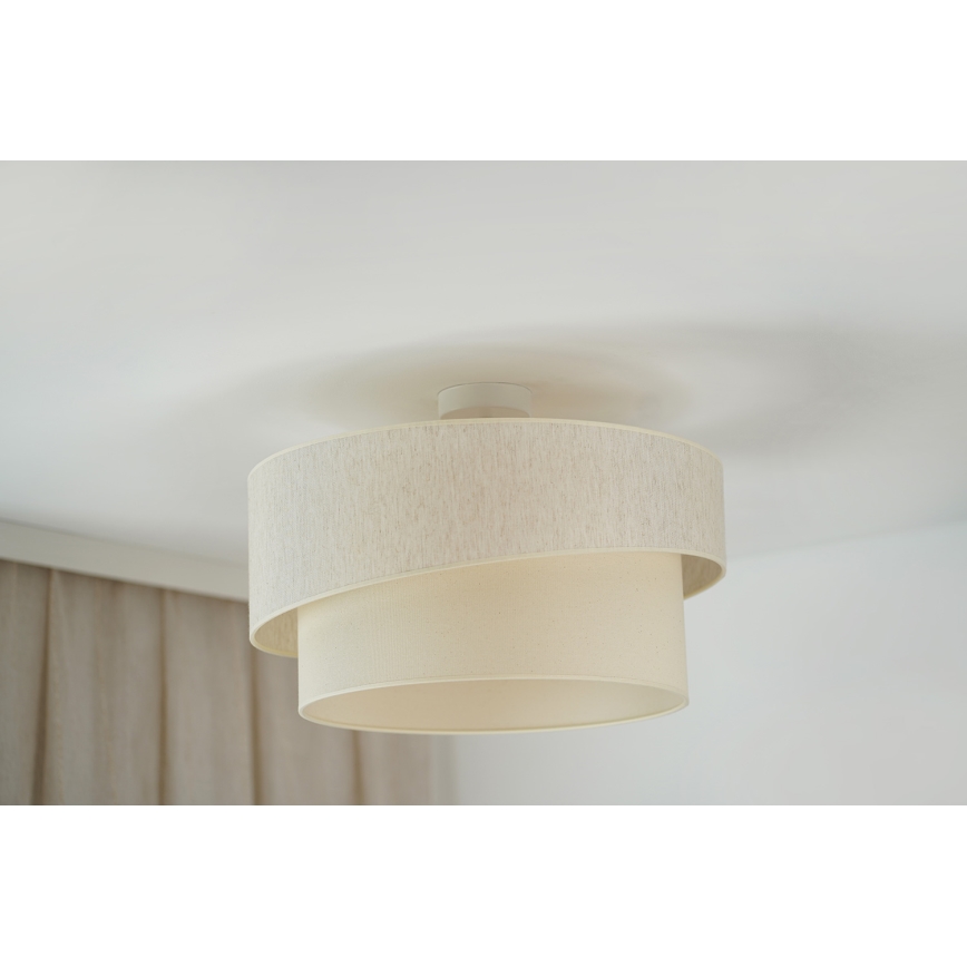 Brilagi - Candeeiro integrado SHINE 1xE27/15W/230V diâmetro 50 cm creme