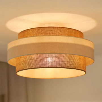 Brilagi - Candeeiro integrado SPACE LIGHT 1xE27/15W/230V diâmetro 50 cm bege/creme