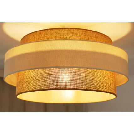 Brilagi - Candeeiro integrado SPACE LIGHT 1xE27/15W/230V diâmetro 50 cm bege/creme