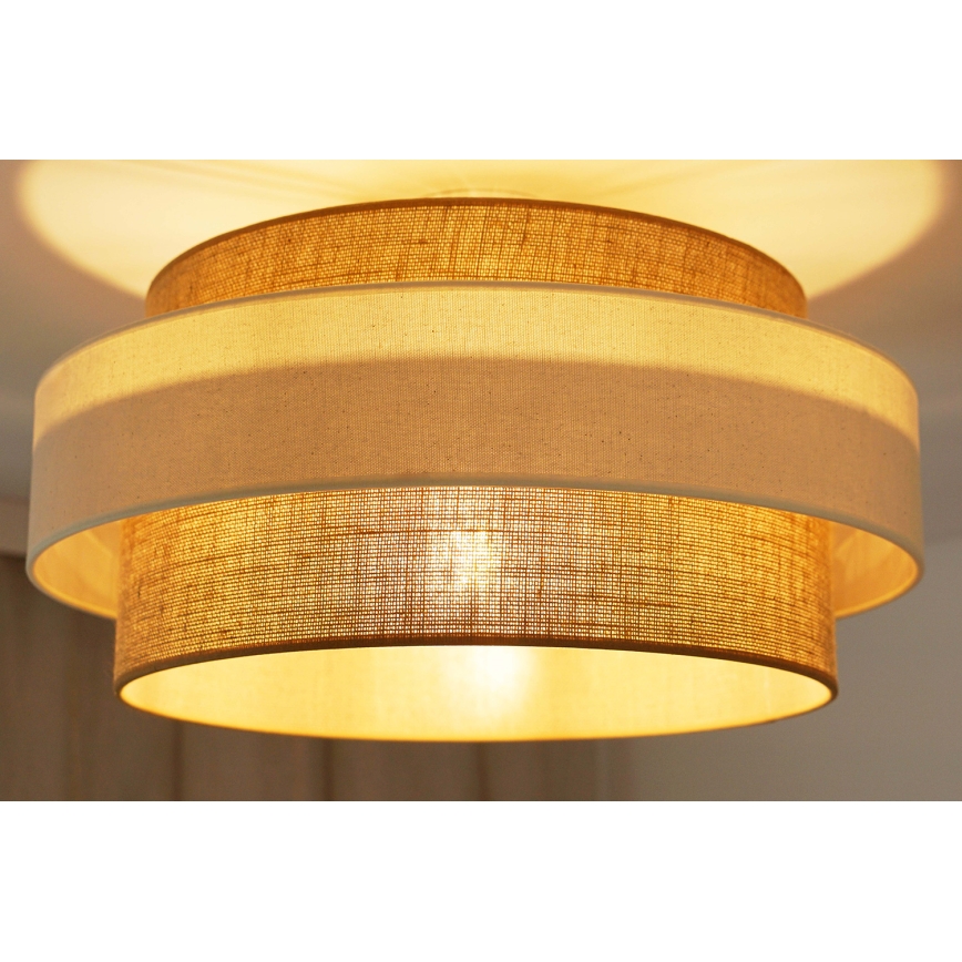 Brilagi - Candeeiro integrado SPACE LIGHT 1xE27/15W/230V diâmetro 50 cm bege/creme