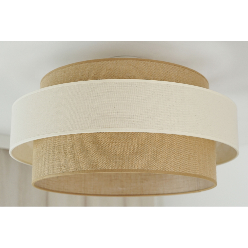 Brilagi - Candeeiro integrado SPACE LIGHT 1xE27/15W/230V diâmetro 50 cm bege/creme