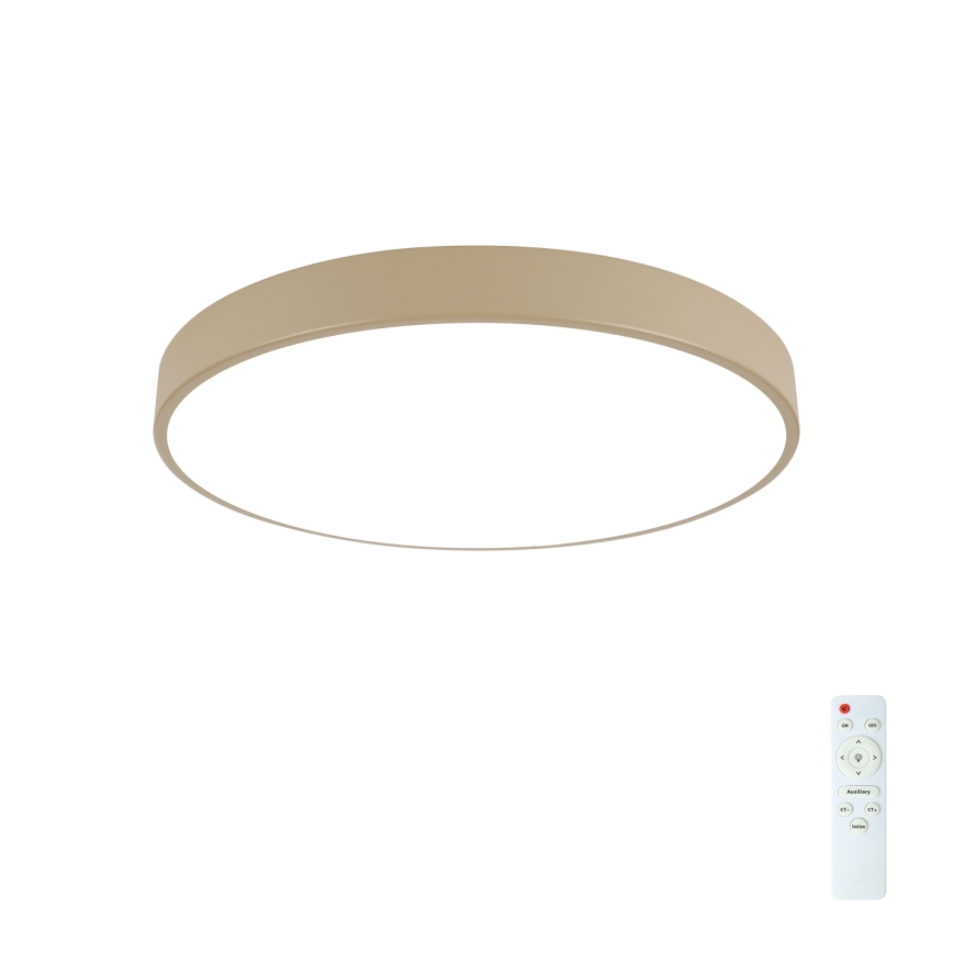 Brilagi - Luminária de teto LED dimerizável POOL LED/60W/230V 3000-6000K Ø 50 cm bege + comando remoto