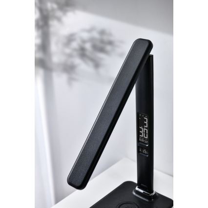 Brilagi - Candeeiro de mesa LED com regulação e carregamento sem fios REGINA LED/8,5W/230V preto