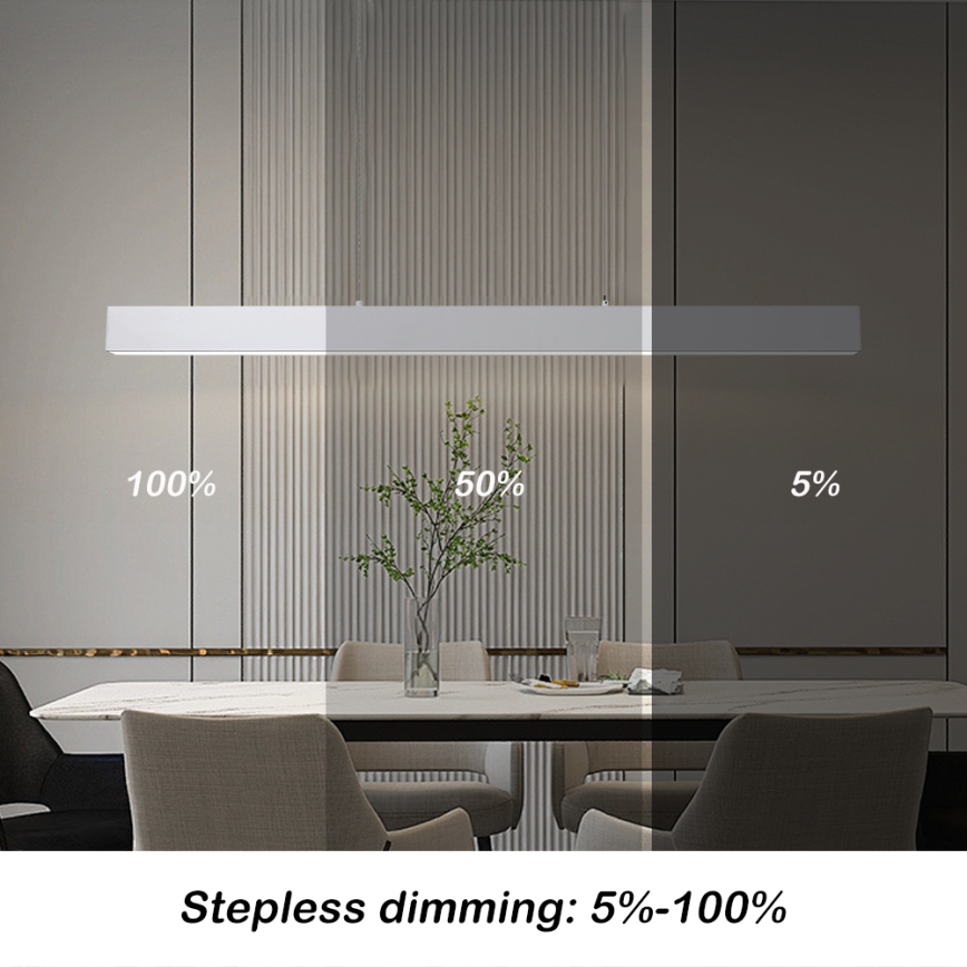 Brilagi - Candeeiro suspenso LED com regulação SLEEKLINE SMART LED/40W/230V 3000-6000K Wi-Fi Tuya branco + comando