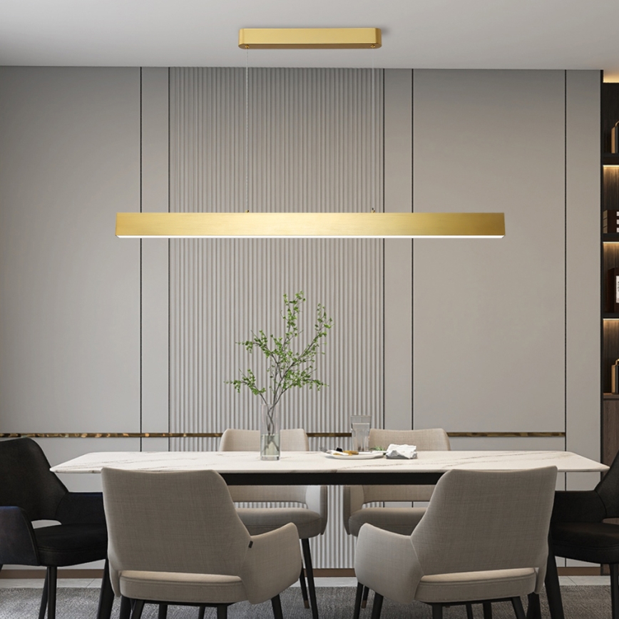 Brilagi - Candeeiro suspenso LED com regulação SLEEKLINE SMART LED/40W/230V 3000-6000K Wi-Fi Tuya dourado + comando
