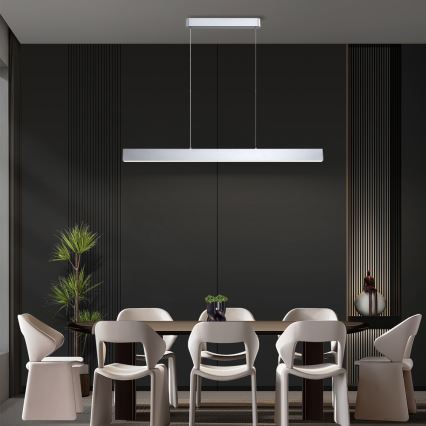 Brilagi - Candeeiro suspenso LED com regulação SLEEKLINE SMART LED/40W/230V 3000-6000K Wi-Fi Tuya prateado + comando