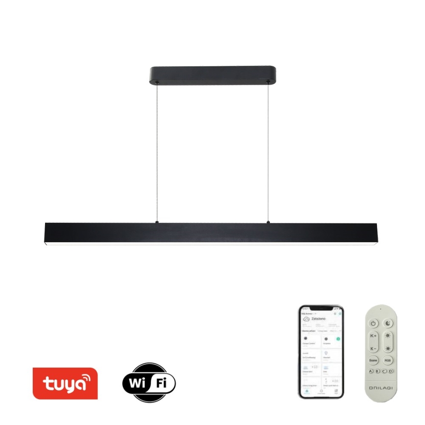 Brilagi - Candeeiro suspenso LED com regulação SLEEKLINE SMART LED/40W/230V 3000-6000K Wi-Fi Tuya preto + comando