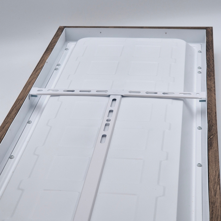 Brilagi - Candeeiro de tecto LED para casa de banho WOODY FRAME LED/40W/230V 120x30 cm IP44 carvalho nogueira