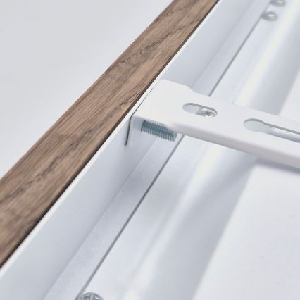 Brilagi - Luminária de teto para casa de banho WOODY FRAME LED/50W/230V 120x30 cm IP44 carvalho e nogueira