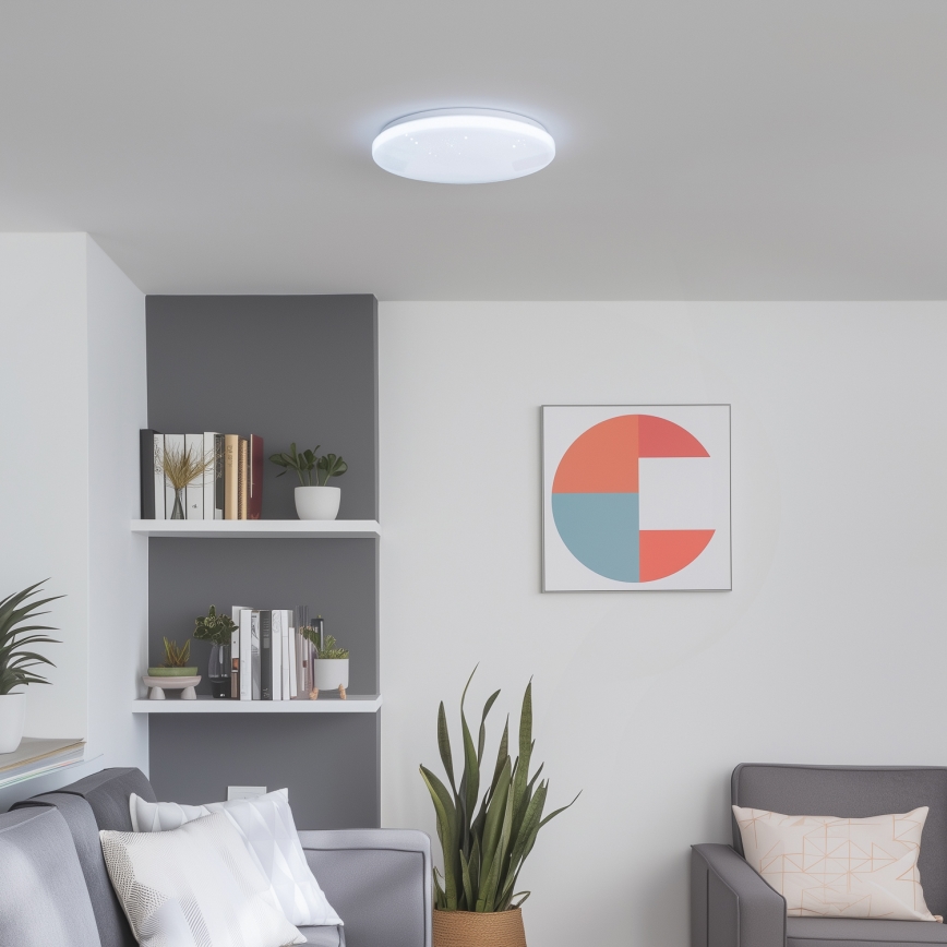 Brilagi - Luminária LED regulável SMART STARS LED/24W/230V Ø 38 cm 2700-6500K Wi-Fi Tuya + comando remoto