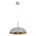 Brilagi - Candeeiro suspenso ABRAHAM 1xE27/60W/230V diâmetro 35 cm bege