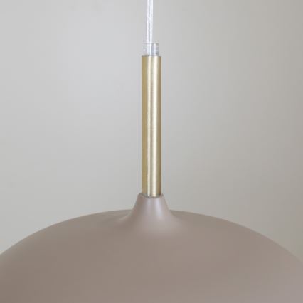 Brilagi - Candeeiro suspenso ABRAHAM 1xE27/60W/230V diâmetro 35 cm bege