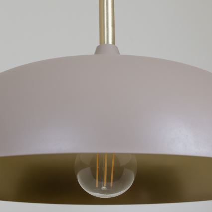 Brilagi - Candeeiro suspenso ABRAHAM 1xE27/60W/230V diâmetro 35 cm bege