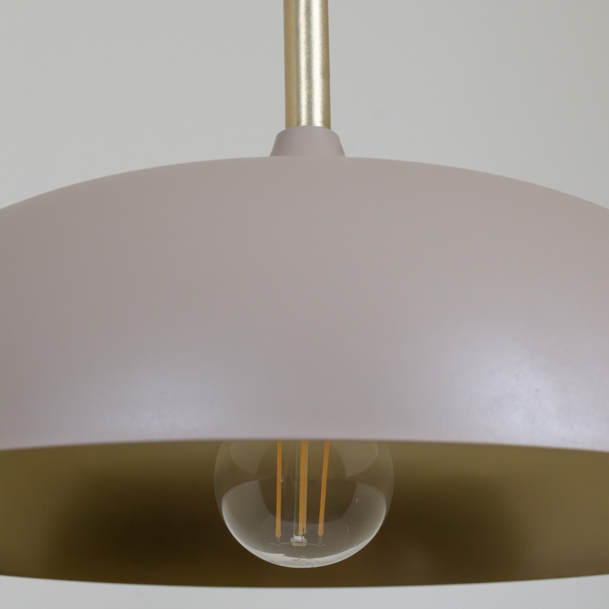 Brilagi - Candeeiro suspenso ABRAHAM 1xE27/60W/230V diâmetro 35 cm bege