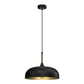 Brilagi - Candeeiro suspenso ABRAHAM 1xE27/60W/230V diâmetro 35 cm preto