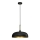 Brilagi - Candeeiro suspenso ABRAHAM 1xE27/60W/230V diâmetro 35 cm preto