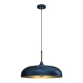 Brilagi - Candeeiro suspenso ABRAHAM 1xE27/60W/230V diâmetro 45 cm azul