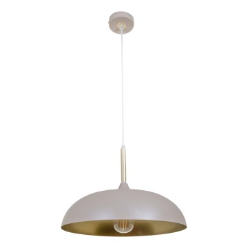 Brilagi - Candeeiro suspenso ABRAHAM 1xE27/60W/230V diâmetro 45 cm bege