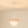 Brilagi - Candeeiro suspenso ALASKA LUNETA 1xE27/15W/230V diâmetro 25 cm cinzento/creme