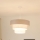 Brilagi - Candeeiro suspenso ALASKA LUNETA 1xE27/15W/230V diâmetro 45 cm cinzento/creme