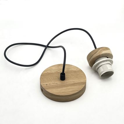 Brilagi - Candeeiro suspenso ANTHONY 1xE27/60W/230V carvalho/bege