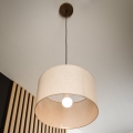 Brilagi - Candeeiro suspenso ANTHONY 1xE27/60W/230V carvalho/bege