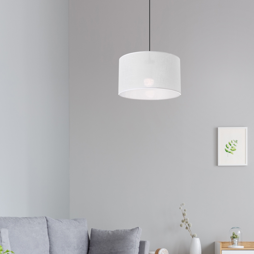 Brilagi - Candeeiro suspenso ANTHONY 1xE27/60W/230V carvalho/branco