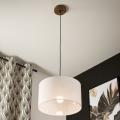 Brilagi - Candeeiro suspenso ANTHONY 1xE27/60W/230V carvalho/branco