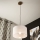 Brilagi - Candeeiro suspenso ANTHONY 1xE27/60W/230V carvalho/branco