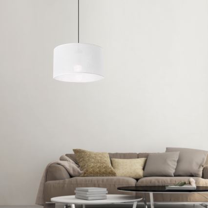 Brilagi - Candeeiro suspenso ANTHONY 1xE27/60W/230V carvalho/branco