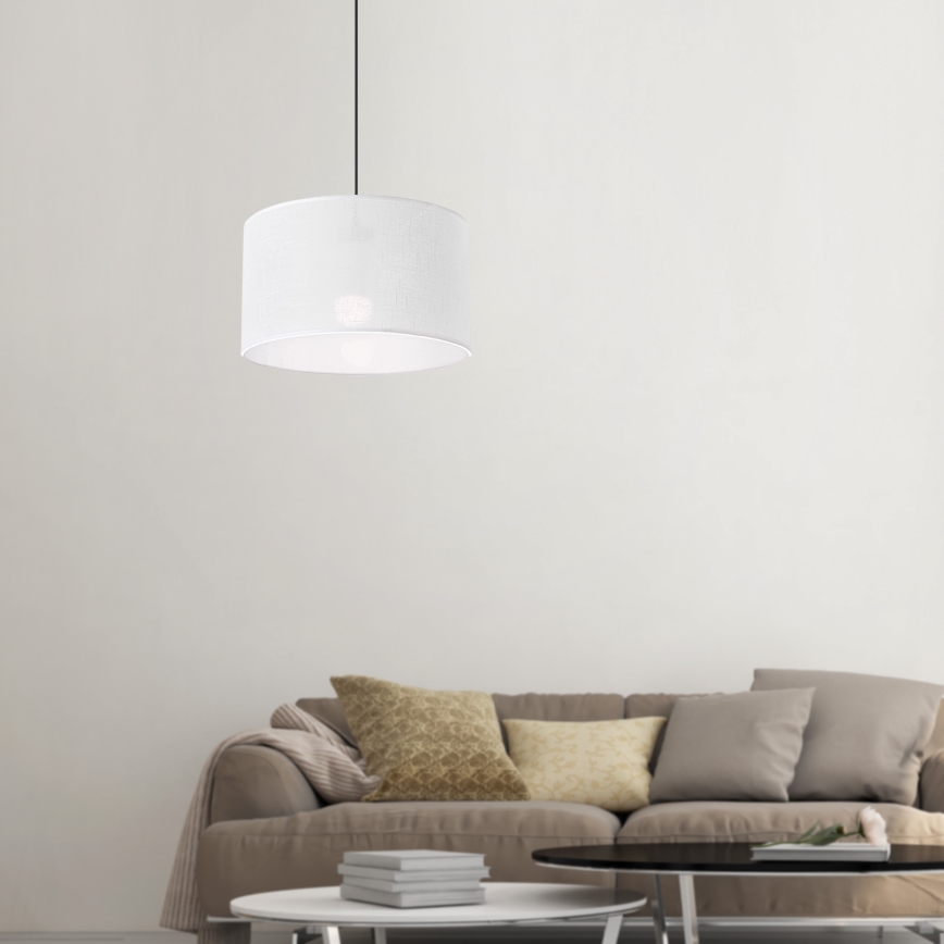Brilagi - Candeeiro suspenso ANTHONY 1xE27/60W/230V carvalho/branco