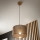 Brilagi - Candeeiro suspenso ANTHONY 1xE27/60W/230V carvalho/castanho