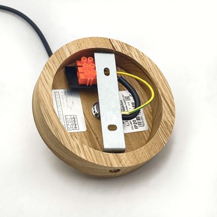 Brilagi - Candeeiro suspenso ANTHONY 1xE27/60W/230V carvalho/castanho