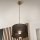 Brilagi - Candeeiro suspenso ANTHONY 1xE27/60W/230V carvalho/preto