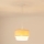 Brilagi - Candeeiro suspenso ARIZONA BOHO 1xE27/15W/230V diâmetro 25 cm bege/branco