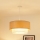 Brilagi - Candeeiro suspenso ARIZONA BOHO 1xE27/15W/230V diâmetro 45 cm bege/branco