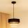 Brilagi - Candeeiro suspenso ASPEN LUNETA 1xE27/15W/230V diâmetro 25 cm preto/bege/creme