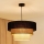 Brilagi - Candeeiro suspenso ASPEN LUNETA 1xE27/15W/230V diâmetro 45 cm preto/bege/creme