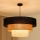 Brilagi - Candeeiro suspenso ASPEN LUNETA 1xE27/15W/230V diâmetro 60 cm preto/bege/creme