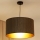 Brilagi - Candeeiro suspenso BOSTON ROLLER 1xE27/15W/230V diâmetro 45 cm palha castanho/dourado