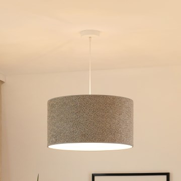 Brilagi - Candeeiro suspenso BOUCLE ROLLER 1xE27/15W/230V diâmetro 45 cm cinzento