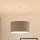 Brilagi - Candeeiro suspenso BOUCLE ROLLER 1xE27/15W/230V diâmetro 45 cm cinzento