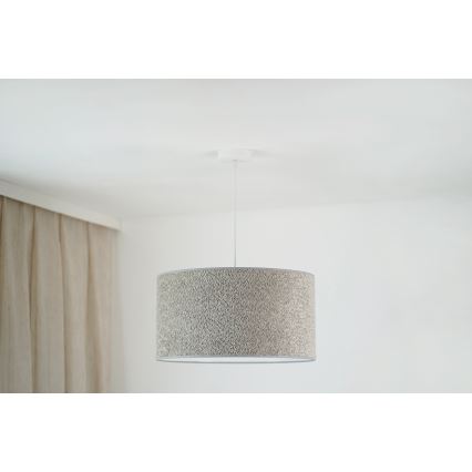 Brilagi - Candeeiro suspenso BOUCLE ROLLER 1xE27/15W/230V diâmetro 45 cm cinzento