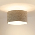Brilagi - Candeeiro suspenso BOUCLE ROLLER 1xE27/15W/230V diâmetro 45 cm cinzento