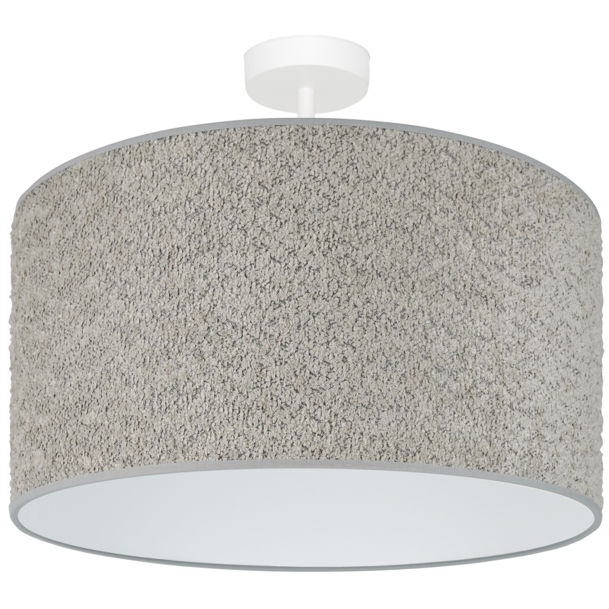 Brilagi - Candeeiro suspenso BOUCLE ROLLER 1xE27/15W/230V diâmetro 45 cm cinzento