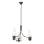 Brilagi - Candeeiro suspenso COTTAGE 3xE14/40W/230V carvalho/branco